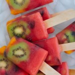 Watermelon and kiwi popsicles
