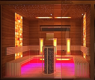 An elegant infrared sauna